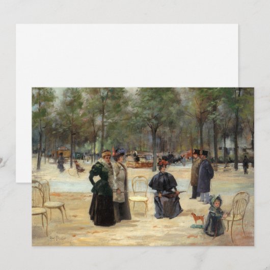 Aux Champs-Élysées | Louis Abel-Truchet (Voorkant / Achterkant)