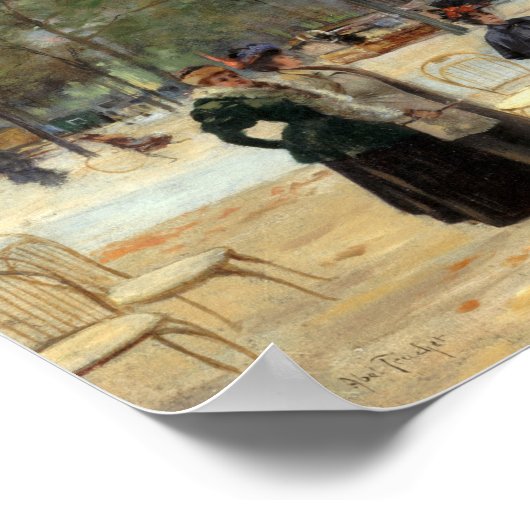 Aux Champs-Élysées | Louis Abel-Truchet Poster (Hoek)