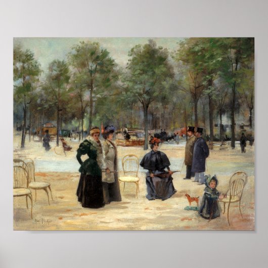 Aux Champs-Élysées | Louis Abel-Truchet Poster (Voorkant)