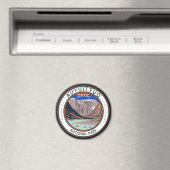 Auyuittuq National Park Canada  Badge Magneet (Insitu (Vaatwasser))