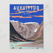 Auyuittuq National Park Canada Travel Art  Briefkaart (Voorkant)