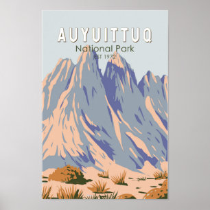 Auyuittuq National Park Canada Travel  Poster
