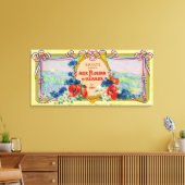 Auz Fleurs D' Alsace Soap LabelParis, Frankrijk Canvas Afdruk (Insitu (Woonkamer))