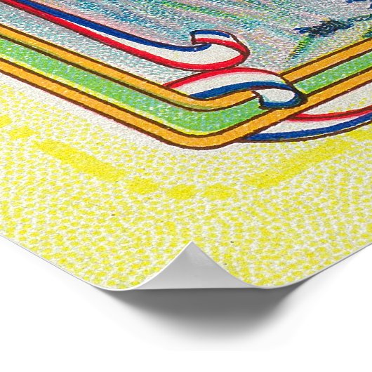 Auz Fleurs D' Alsace Soap LabelParis, Frankrijk Poster (Hoek)