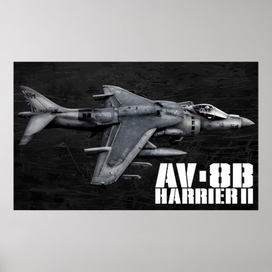 AV-8B Harrier II Poster (Voorkant)