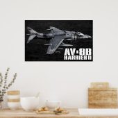 AV-8B Harrier II Poster (Keuken)