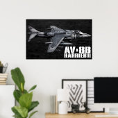 AV-8B Harrier II Poster (Thuiskantoor)