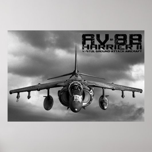 AV-8B Harrier II Poster (Voorkant)