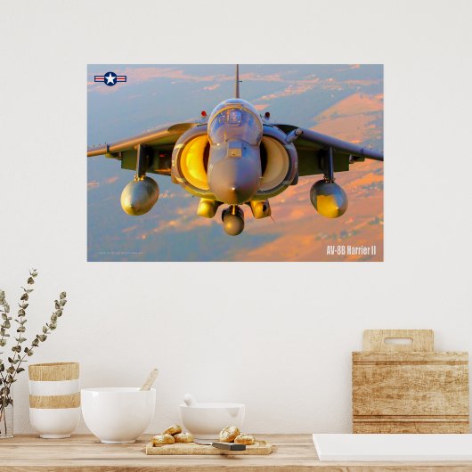AV-8B HARRIER II POSTER (Keuken)