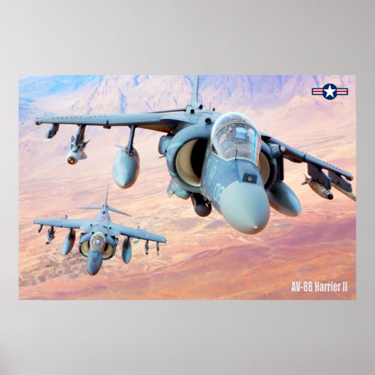 AV-8B HARRIER II POSTER (Voorkant)