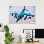 AV-8B HARRIER II POSTER (Thuiskantoor)