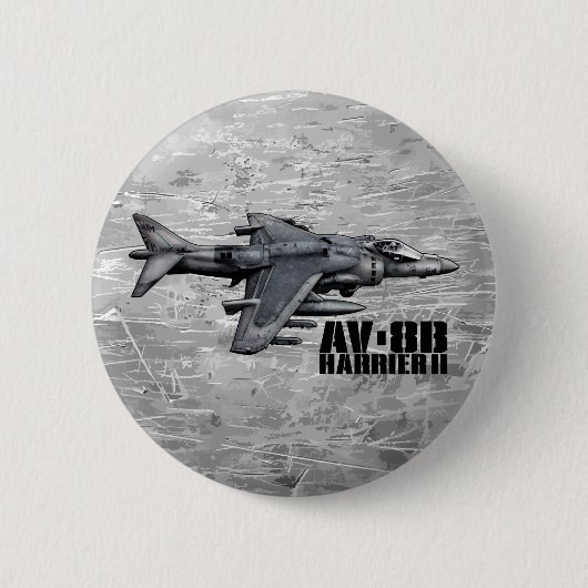 AV-8B Harrier II Ronde Button 5,7 Cm (Voorkant)