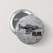 AV-8B Harrier II Ronde Button 5,7 Cm (Voorkant /achterkant)