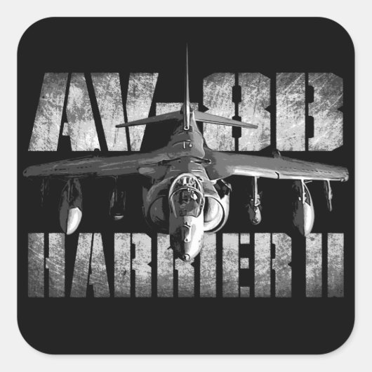 AV-8B Harrier II-Sticker Vierkante Sticker (Voorkant)