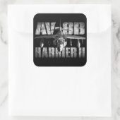 AV-8B Harrier II-Sticker Vierkante Sticker (Tas)