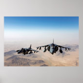 AV-8B Harrier II Vliegtuig Poster (Voorkant)