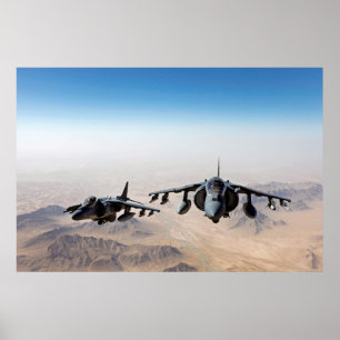 AV-8B Harrier II Vliegtuig Poster