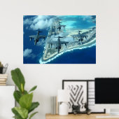 AV-8B Harrier II Vliegtuig Poster (Thuiskantoor)