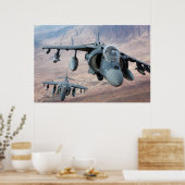 AV-8B Harrier II Vliegtuig Poster (Keuken)