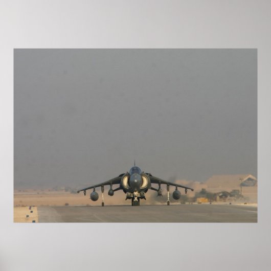 AV-8B Harrier II Vliegtuig Poster (Voorkant)