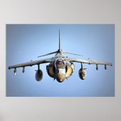 AV-8B Harrier II Vliegtuig Poster (Voorkant)
