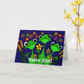 AV- de grappige VolksKaart van de Verjaardag van Kaart (Gele Bloem)