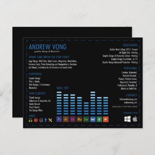 av_design briefkaart (Voorkant / Achterkant)