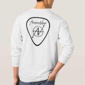 AV Guitar Pick Lange hoes T-shirt (Achterkant)