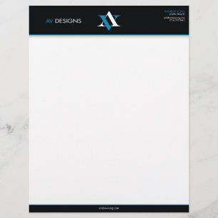av letterhead briefhoofd ontwerp