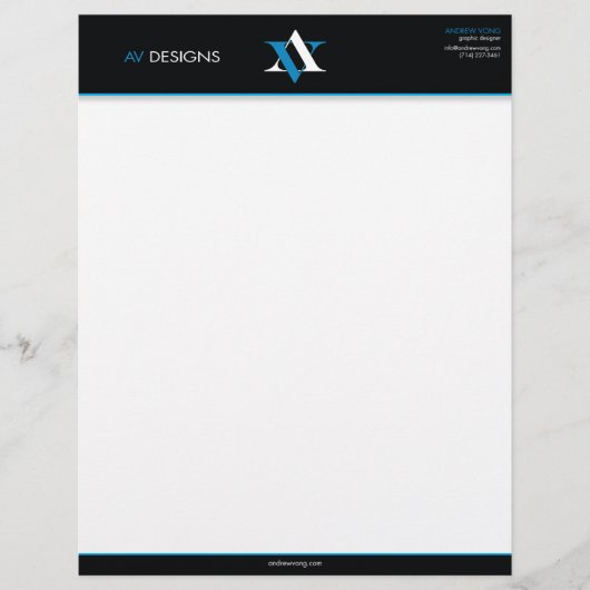 av letterhead briefhoofd ontwerp (Voorkant)
