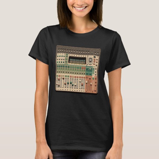 AV Technician Music Mixing Board Audio Visual Soun T-shirt (Voorkant)