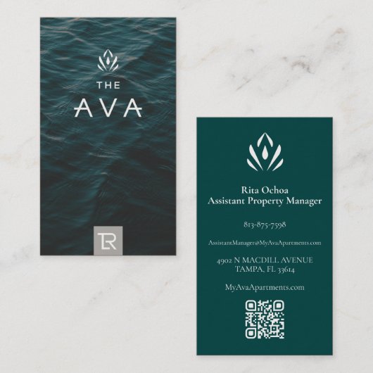 Ava Assistant Manager Visitekaartje (Voorkant / Achterkant)