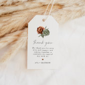 AVA Boho Terracotta Floral Succulent Hartelijk dan Cadeaulabel