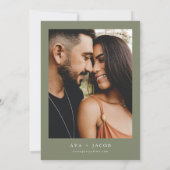 AVA Burgundy Floral Succulent Desert Save the Date Kaart (Achterkant)