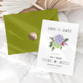 AVA Cactus Floral Succulent Desert Save the Date Kaart