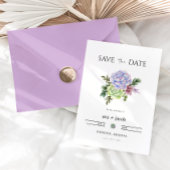 AVA Cactus Floral Succulent Desert Save the Date Kaart