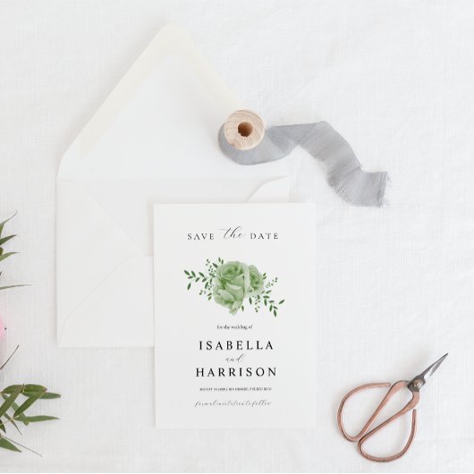 AVA Cactus Floral Succulent Desert Save the Date Kaart