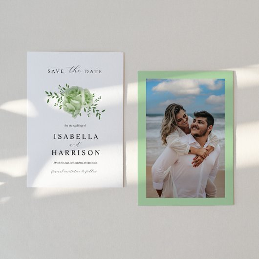 AVA Cactus Floral Succulent Desert Save the Date Kaart