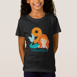 Ava - De Mermaid Goddess 9de verjaardag van T-Shir T-shirt