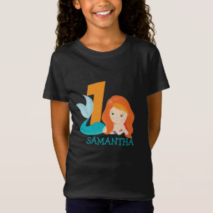 Ava - De Mermaid Goddess, eerste verjaardag T-Shir T-shirt