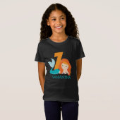 Ava - De Zeemeermin Goddess 7 jaar T-Shirt (Voorkant volledig)