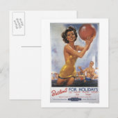 Ava Gardner Kijk-a-like Butlin's Camps Briefkaart (Voorkant / Achterkant)