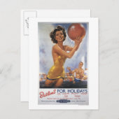 Ava Gardner Kijk-a-like Butlin's Camps Briefkaart (Voorkant / Achterkant)