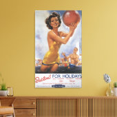 Ava Gardner Kijk-a-like Butlin's Camps Canvas Afdruk (Insitu (Woonkamer))