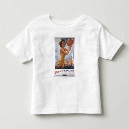 Ava Gardner Kijk-a-like Butlin's Camps Kinder Shirts (Voorkant)