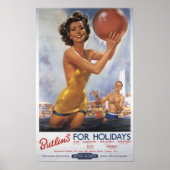 Ava Gardner Kijk-a-like Butlin's Camps Poster (Voorkant)