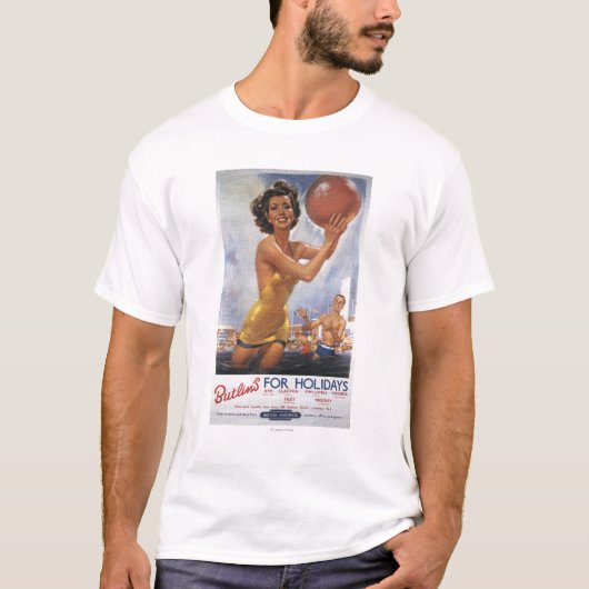 Ava Gardner Kijk-a-like Butlin's Camps T-shirt (Voorkant)