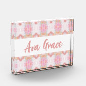 Ava Grace Print Decoratief Acryl Blok (Links)