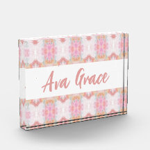 Ava Grace Print Decoratief Acryl Blok