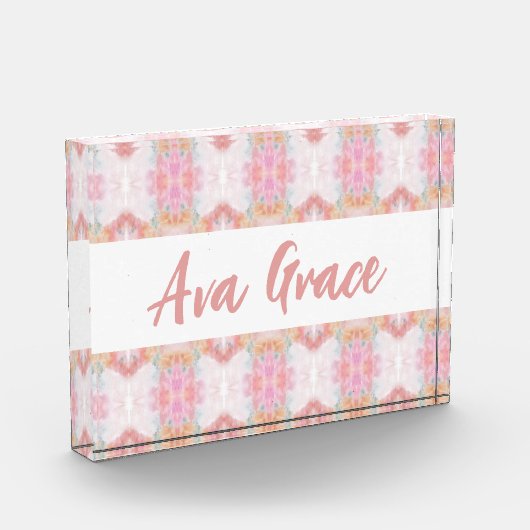 Ava Grace Print Decoratief Acryl Blok (Links)